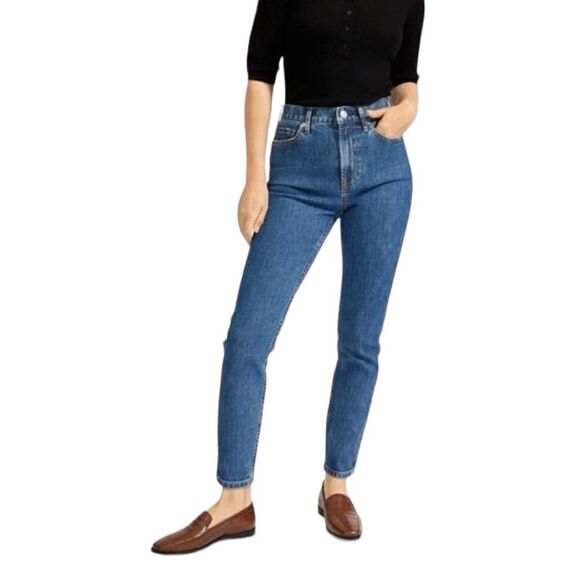 Everlane High Rise Ankle Mid Wash Jeans - Picture 1 of 4